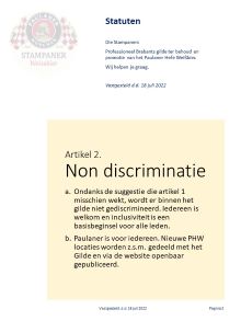 non discriminatie